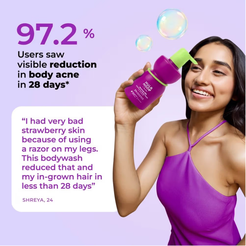 FoxTale Hula Hoop Exfoliating Body Wash by Foxtale , Exfoliates & Smoothens