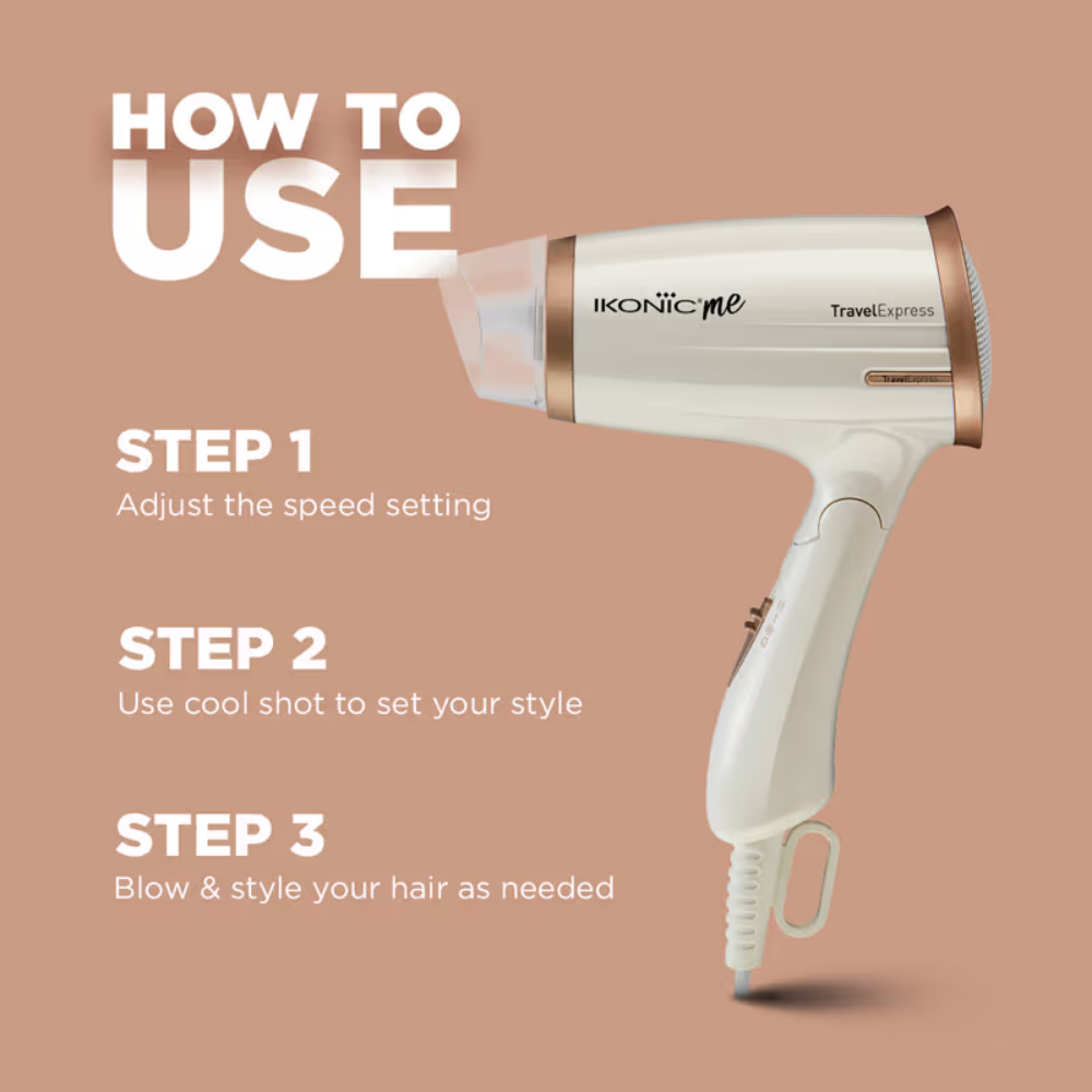 Ikonic Me-travel Express Hair Dryer