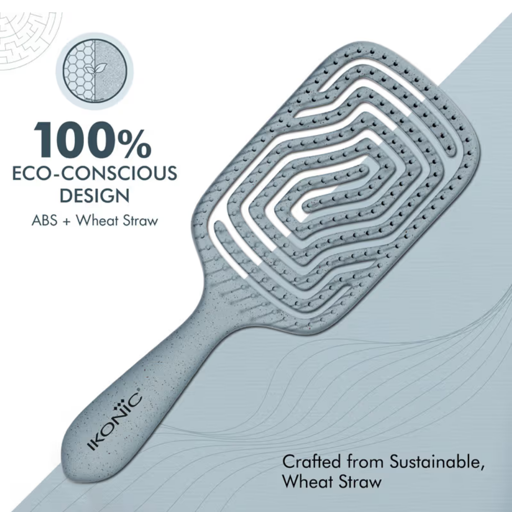 Ikonic Me Eco Labyrinth Paddle Brush IKM- 3017- Powder Blue