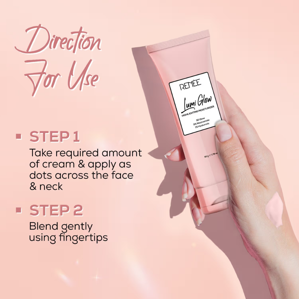 RENEE Lumi Glow Highlighting Dewy Moisturizer, Reduces Pigmentation, Hydrating & Non-Sticky