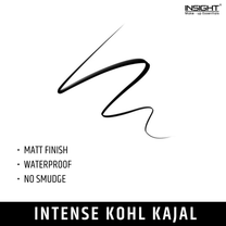 Insight Cosmetics 4x Intense Kohl Kajal, Water & Smudgeproof, Long Wear Kajal