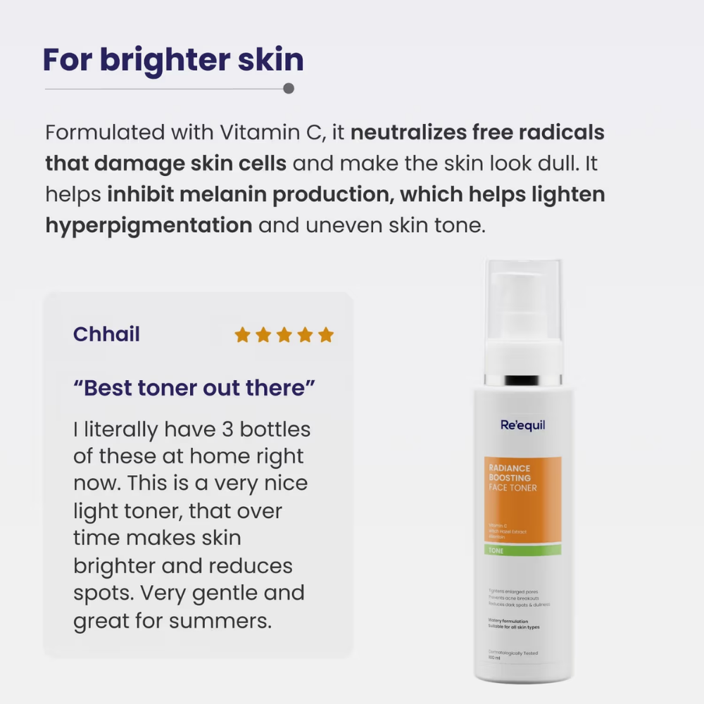 Re'equil Radiance Boosting Face Toner