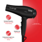 Ikonic Me Ultralight 2000 Hair Dryer - Black