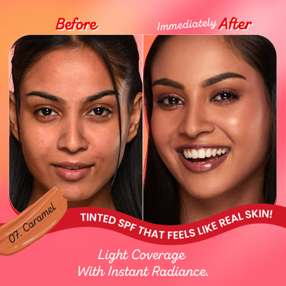 Dot & Key Strawberry Dew Tinted Sunscreen In-Vivo Tested SPF 50+ PA++++ for Daily Wear