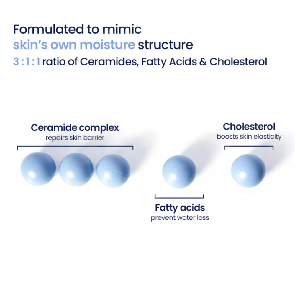 WishCare 3:1:1 Barrier Bounce Moisturizer for Dry & Sensitive Skin with Ceramides & Mung Mucin