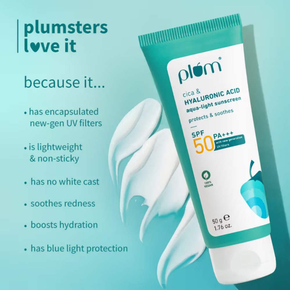 Plum Cica & Hyaluronic Acid Aqua-Light Sunscreen