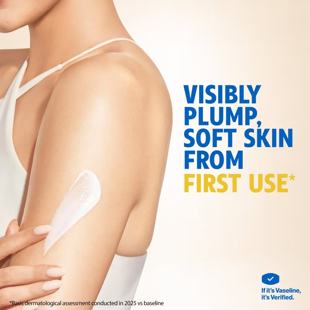 Vaseline Deep Moisture Body Lotion ,For Dry Skin, Moisturised Glowing Skin, With Pro Ceramides