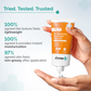 The Derma Co Hyaluronic Sunscreen & Vitamin C Serum Combo SPF 50+ for All Skin Types, Glowing Skin