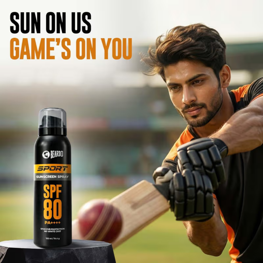 Beardo Sport Sunscreen Spray SPF 80 PA++++