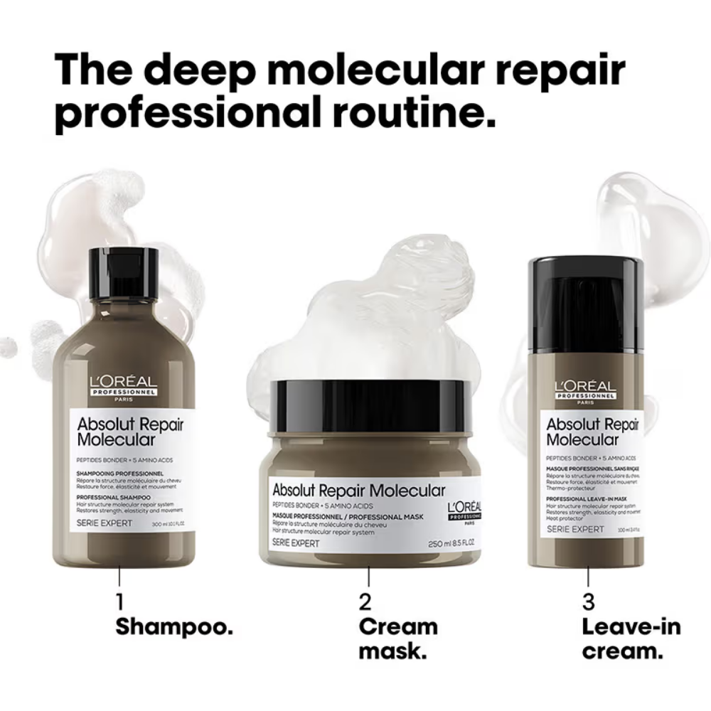L'Oreal Professionnel x Shantnu Nikhil Designer Gift Set, Absolut Repair Molecular 3 Step Regime