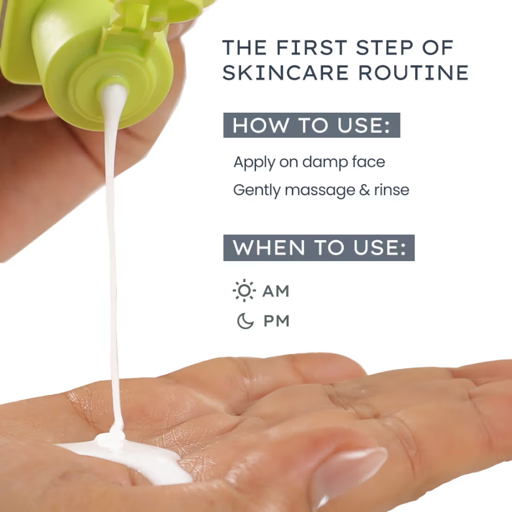 Hyphen Moisturizing Cream for Dry Skin 2% Ceramides + Polyglutamic Acid Gentle Cleanser