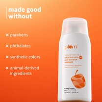 Plum Anti-Dandruff Shampoo with Volcanic Minerals 0.5% Salicylic Acid, 72hr Dandruff & Frizz Control
