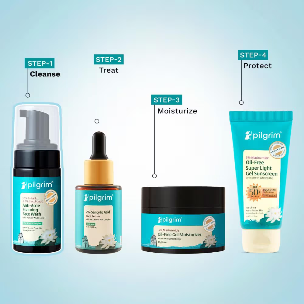 Pilgrim Salicylic (BHA) & Glycolic Acid (AHA) Foaming Face Wash