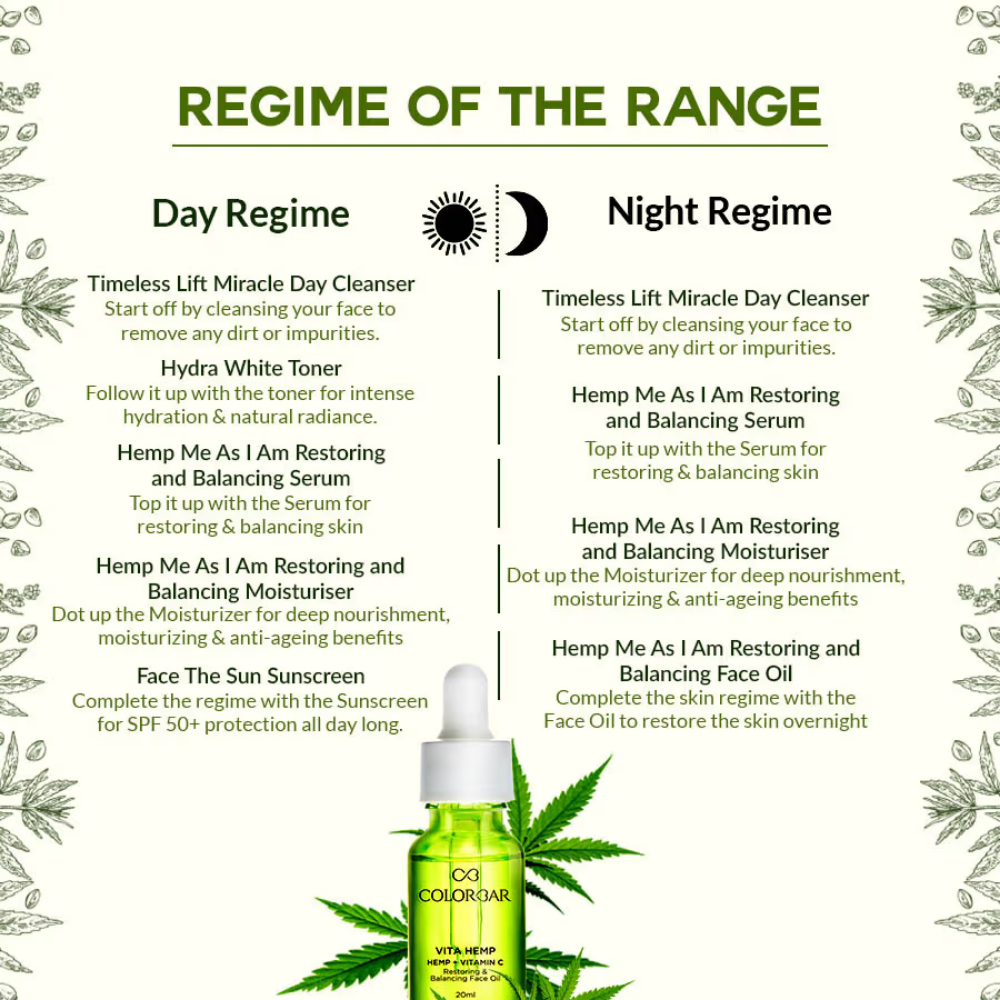 Colorbar Vita Hemp + Vitamin C Restoring and Balancing Night Oil