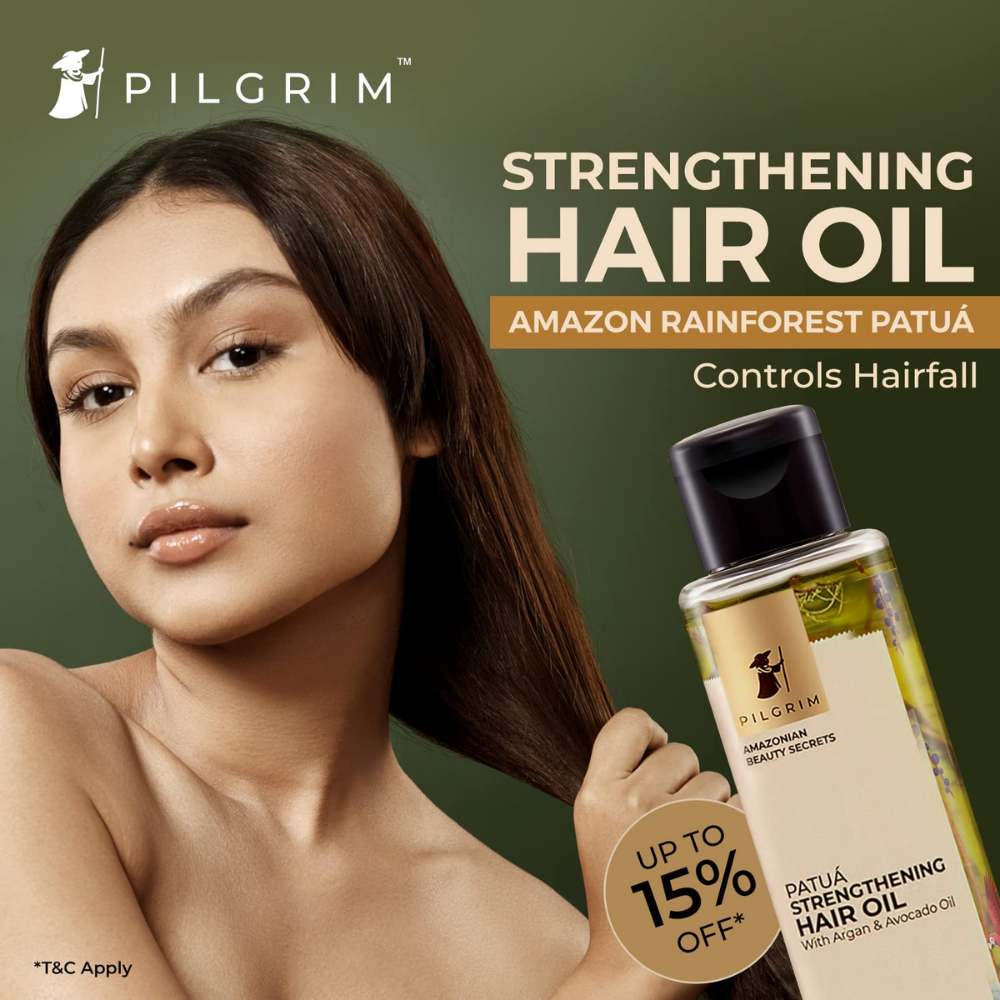 PILGRIM Amazonian Patuá STRENGTHENING HAIR OIL with Argan & Avocado oil for strong & silky hair