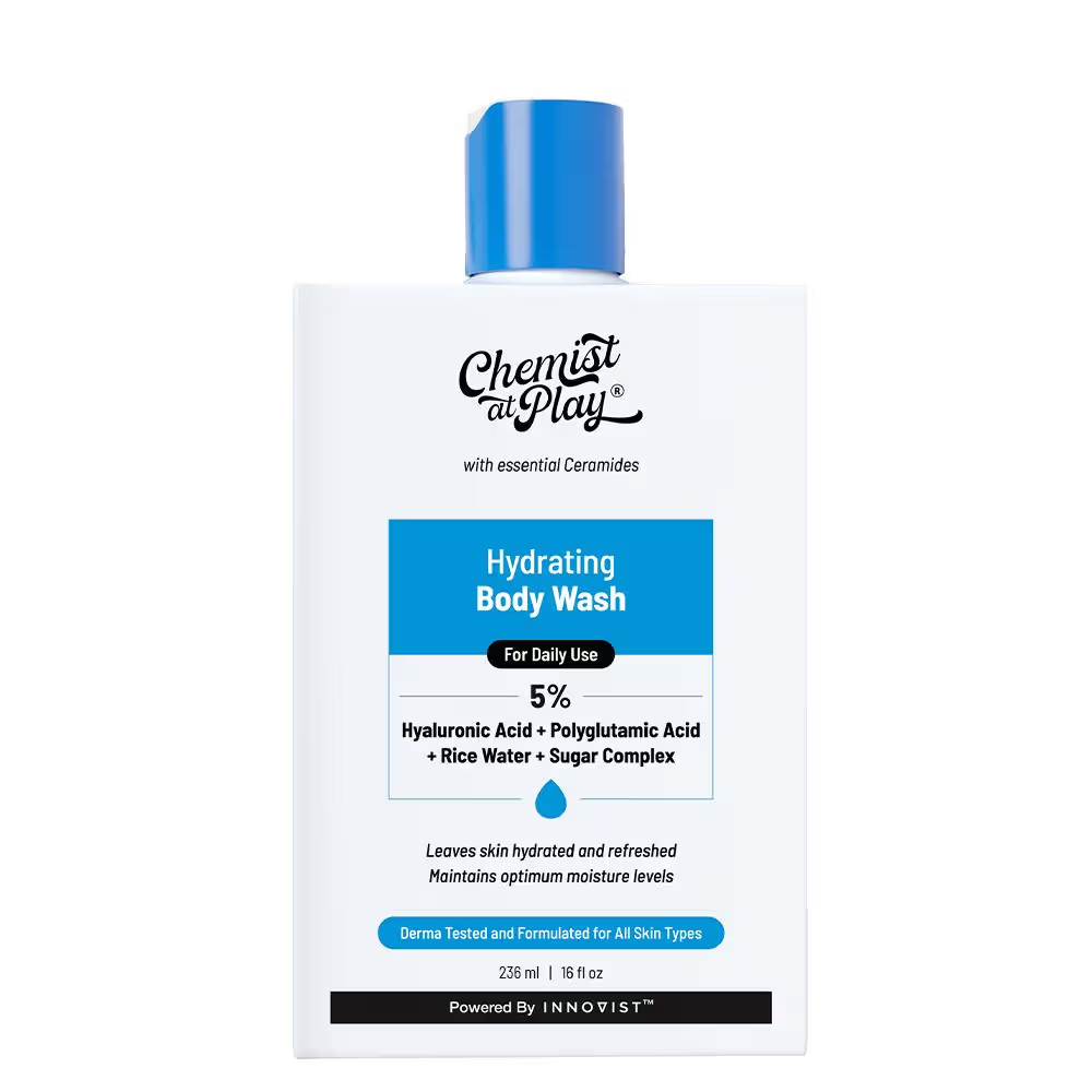 Chemist at Play Hydrating Body Wash 5% Niacinamide & Hyaluronic Acid Shower Gel for Women & Men