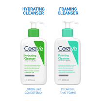 CeraVe Hydrating Cleanser Non-Foaming Face Wash for Dry Skin with Ceramides & Hyaluronic Acid