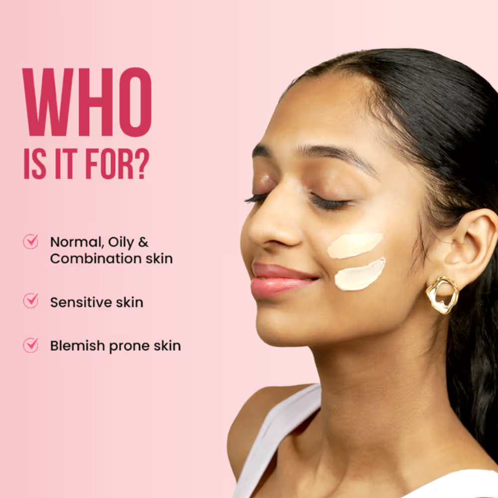 Rivona Naturals Pink Face Cream All-In-One Tinted Foundation Moisturizer, BB Glow With Vitamin E