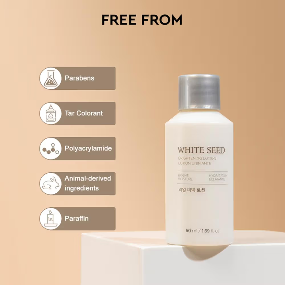 The Face Shop White Seed Brightening Lotion - Korean Moisturizer With Niacinamide for Even Skin Tone