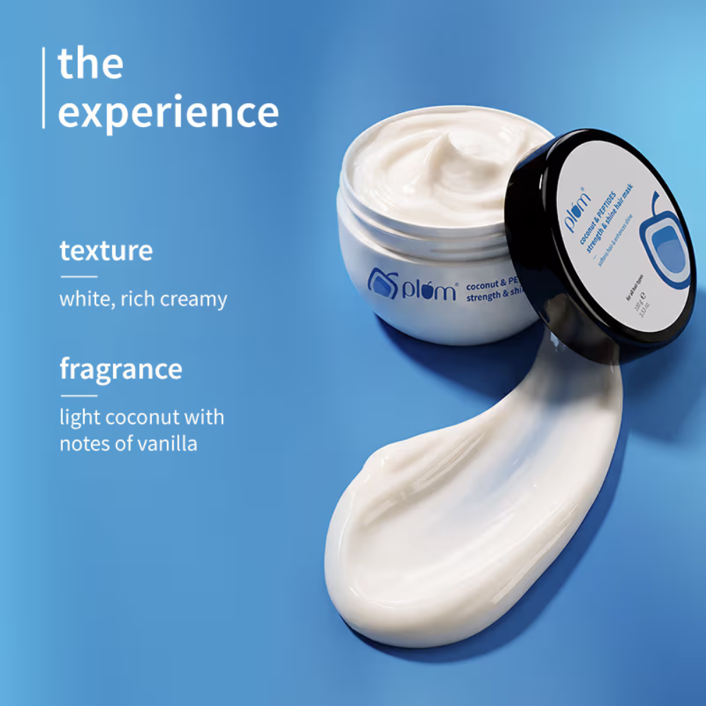 Plum Coconut & Peptides Hair Mask For Soft- Shiny Hair