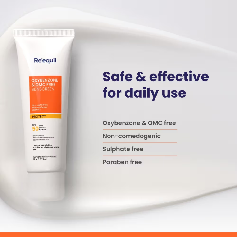 Re'equil Oxybenzone And Omc Free Sunscreen SPF 50 PA+++