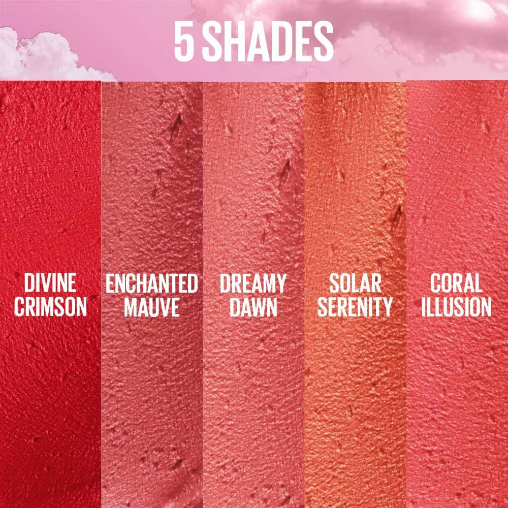 Maybelline New York Cloudtopia Cheek & Lip Mousse Blush, Lightweight Mousse