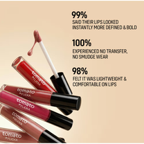 Flicka Tomato Liquid Lipstick Rich Matte Long Lasting Intense Pigment Smudgeproof