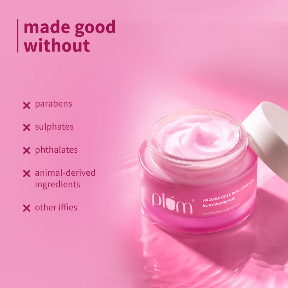 Plum Bulgarian Rose & Hyaluronic Acid Frosted Sleeping Mask