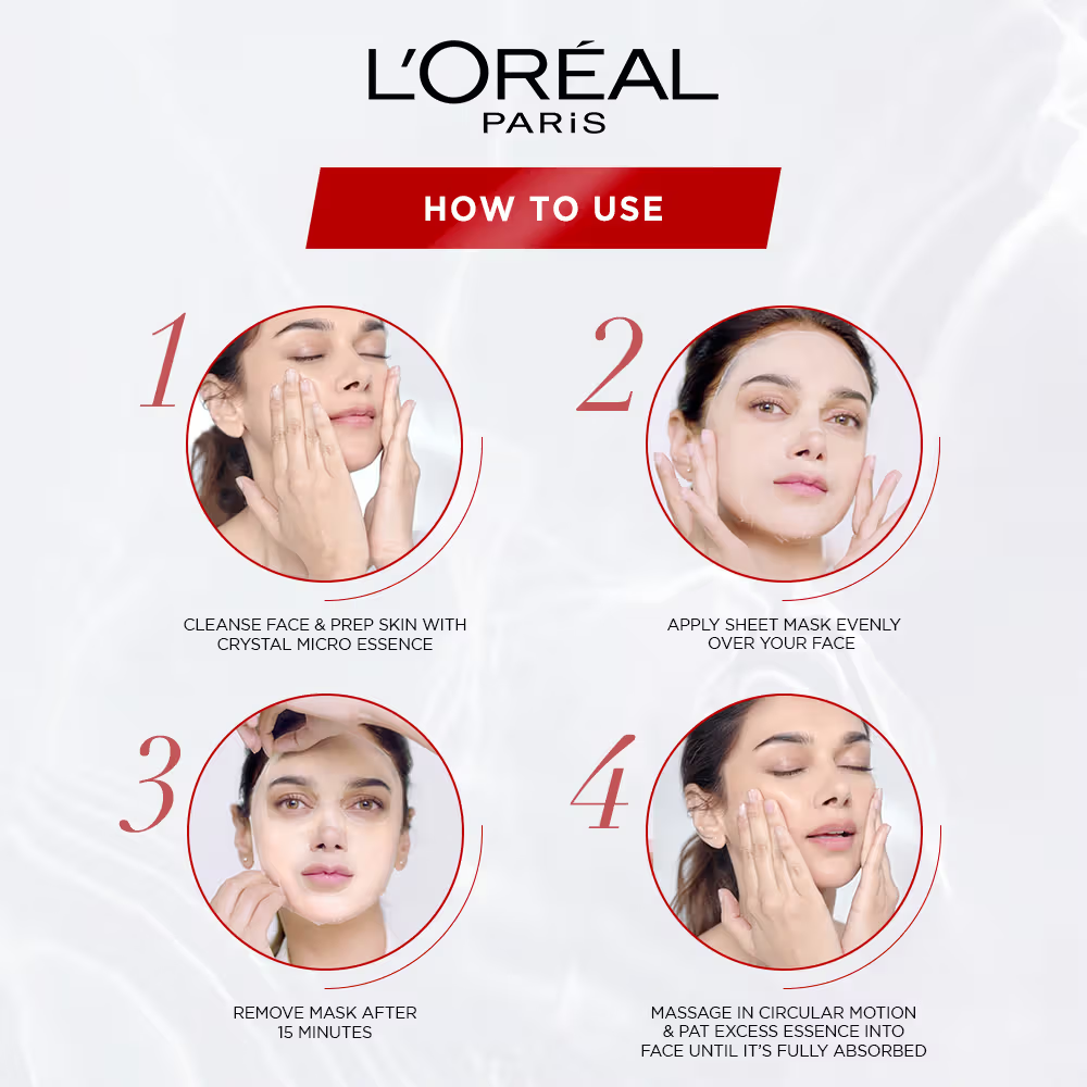 L'Oreal Paris Revitalift Crystal Micro-Essence Sheet Mask