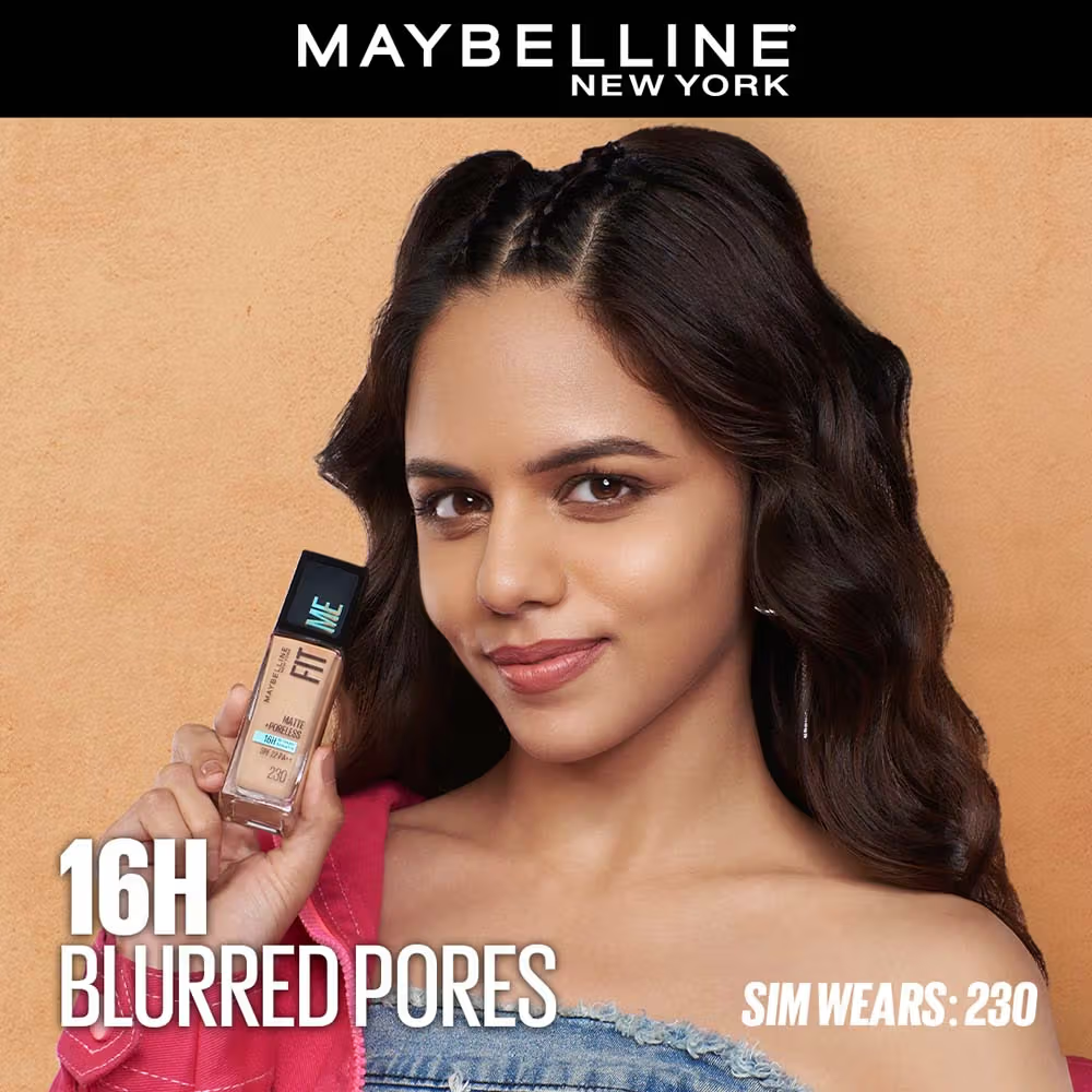 Maybelline New York Fit Me Matte+Poreless 16H Oil Control Foundation With SPF 22