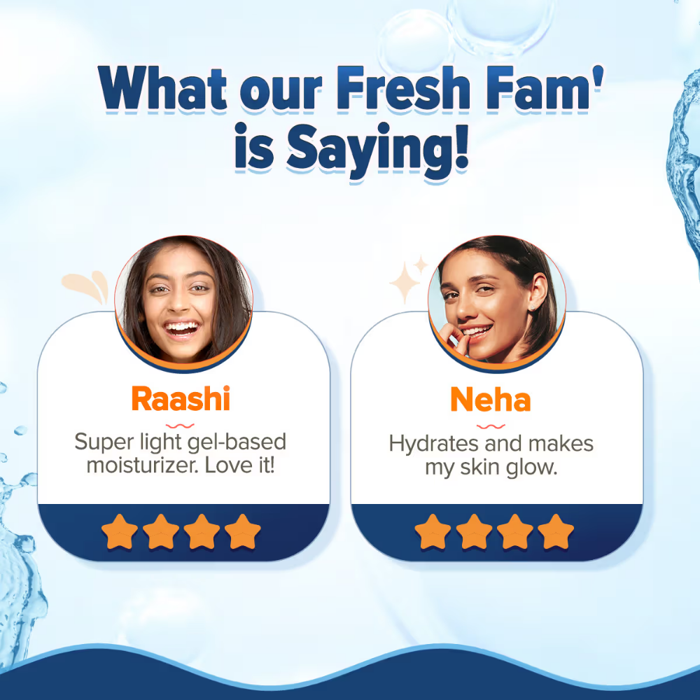 Aqualogica Glow+ Hydra Gel Moisturizer With Papaya & Vitamin C For 24 Hour Intense Hydration