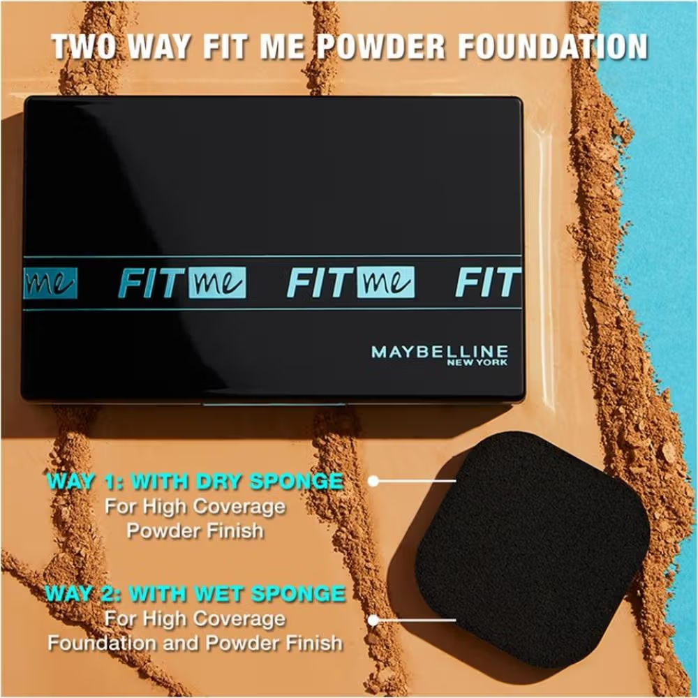 Maybelline New York Fit Me Ultimate Powder Foundation, 24 hr Oil Control + SPF 44