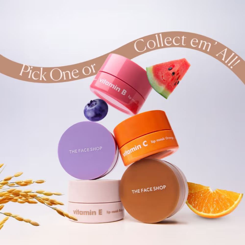 The Face Shop Vitamin Korean Lip Sleeping Mask for Dark, Dry, Pigmented Lips