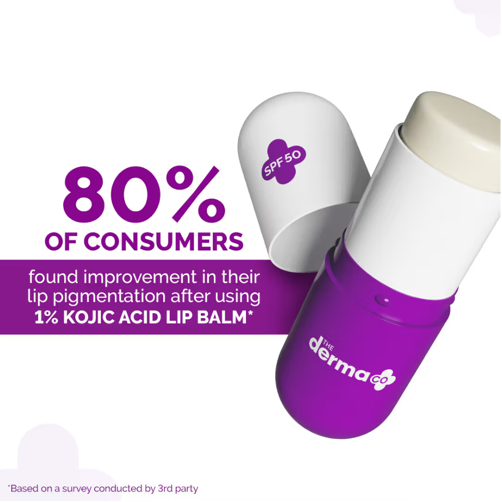 The Derma Co 1% Kojic Acid Lip Balm SPF 50 PA+++