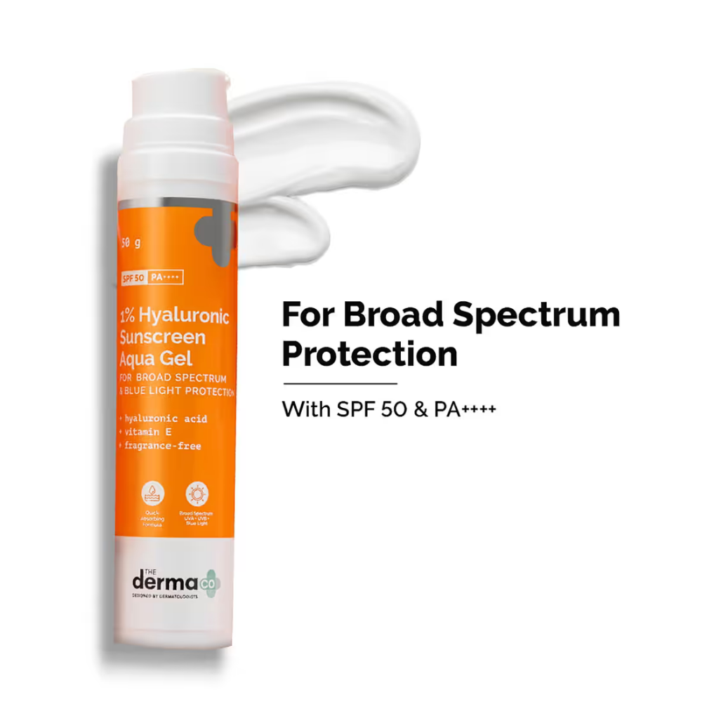 The Derma Co 1% Hyaluronic Sunscreen & 2% Salicylic Face Wash Combo