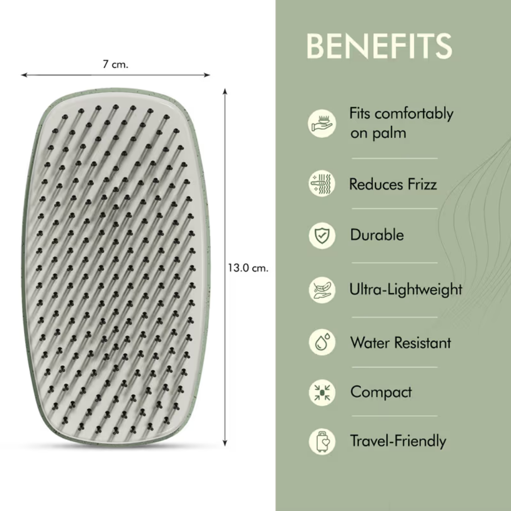 Ikonic Me Travel Brush IKM- 2122 - Jade Green