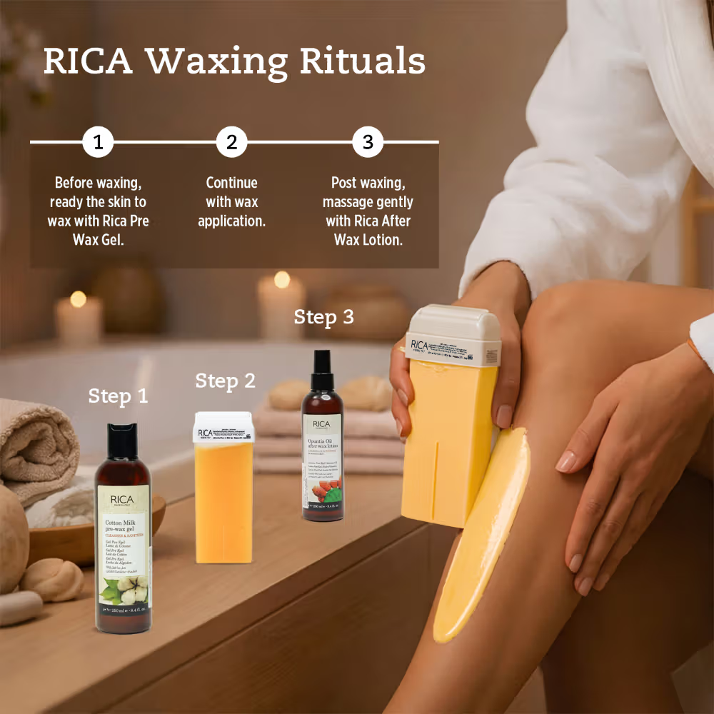 Rica Pearl Liposoluable Wax Refill For All Skin Type With Glyceryl Rosinate & Natural Beeswax