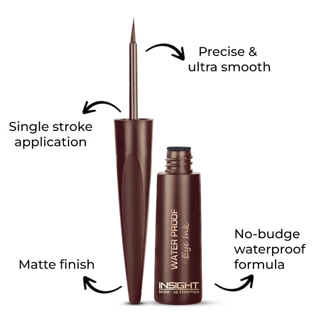Insight Cosmetics Waterproof Eye Ink, Matte Finish, Smudge Proof
