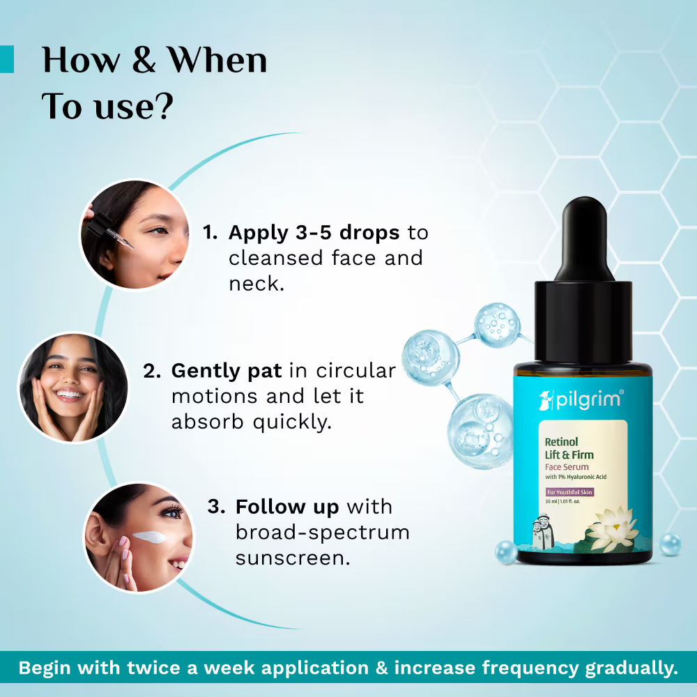 Pilgrim Retinol & Hyaluronic Acid Lift & Firm Serum