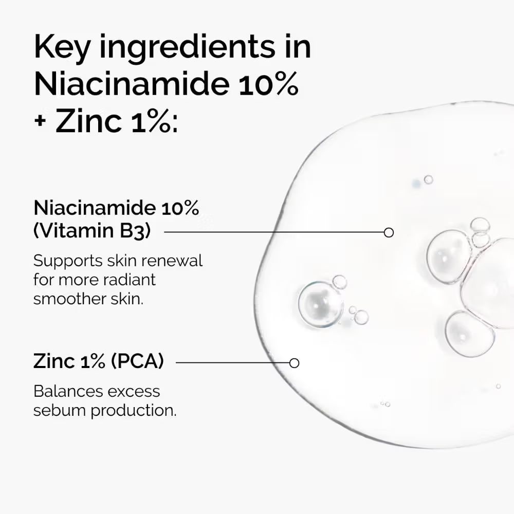 The Ordinary Niacinamide 10% + Zinc 1% High Strength