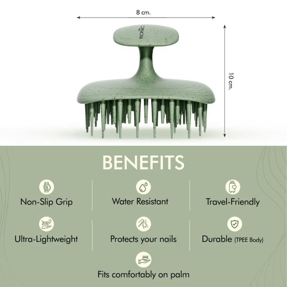 Ikonic Me Shampoo Brush IKM-2129 - Jade Green