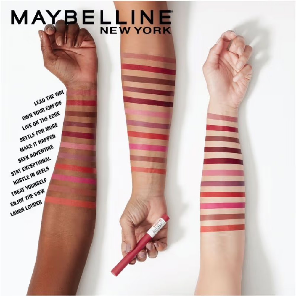 Maybelline New York Matte Ink Crayon Lipstick, Smudgeproof, Lasts Up To 8H