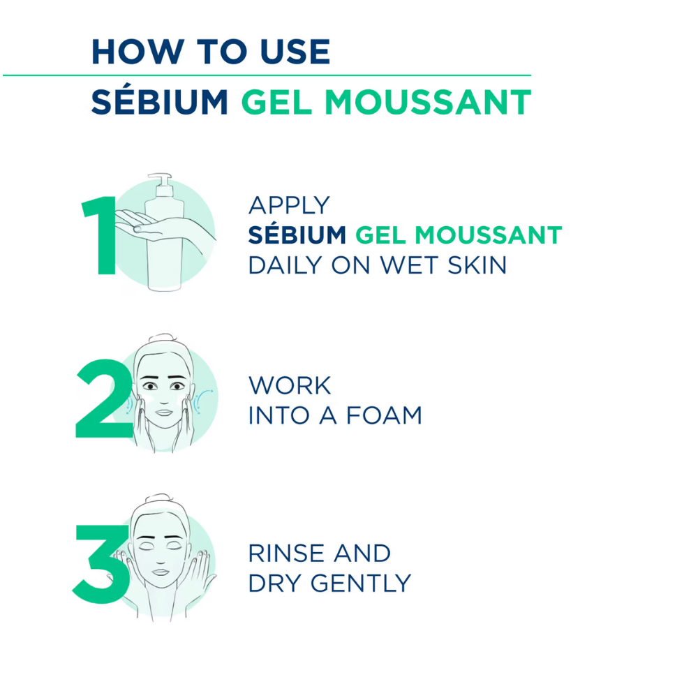 Bioderma Sebium Gel Moussant Purifying Cleansing Foaming Gel