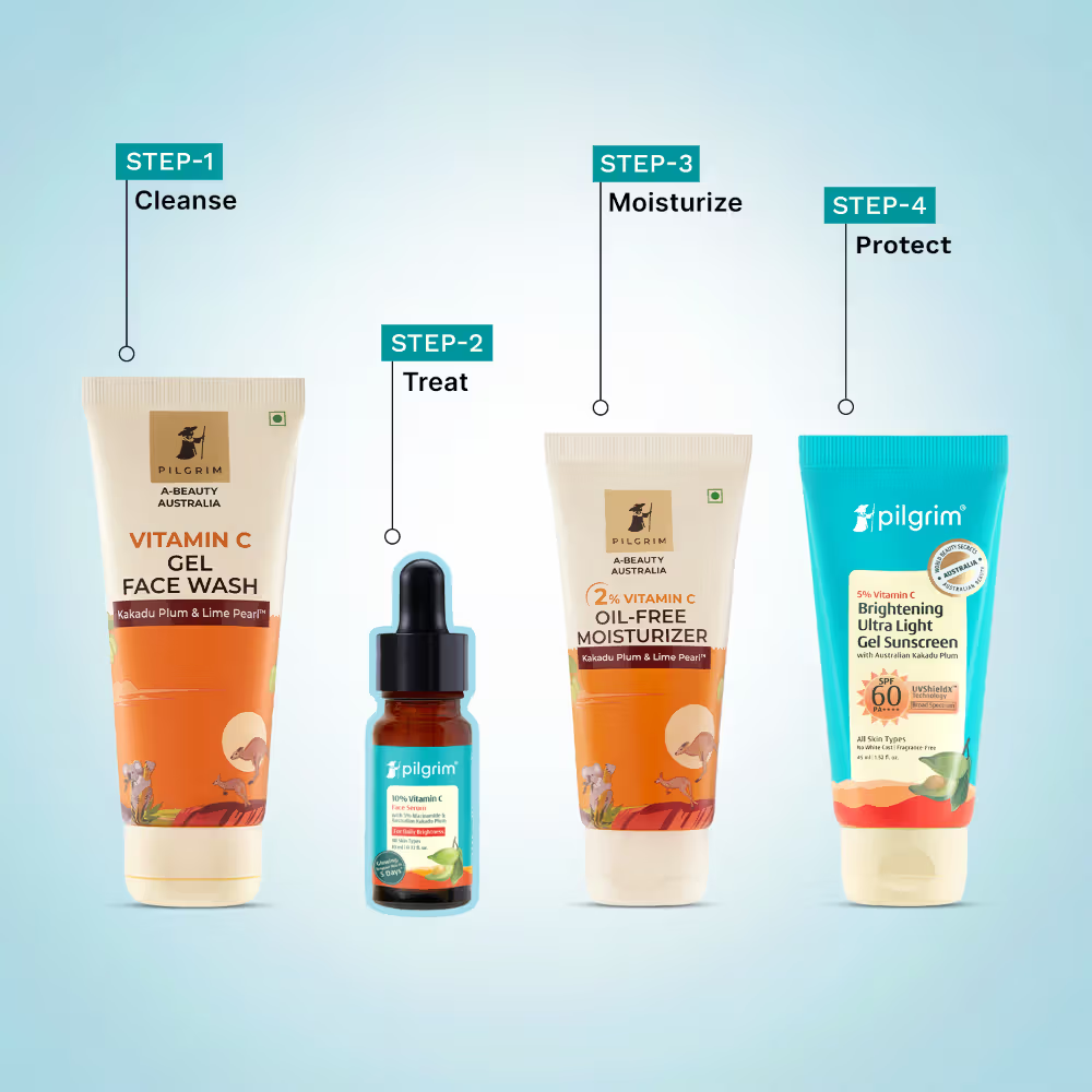 Pilgrim 10% Vitamin C Face Serum For Daily Brightness 5% Niacinamide