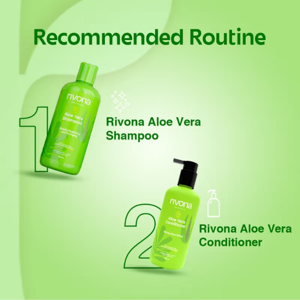 Rivona Naturals Aloe Vera Shampoo For Hair Fall Control And Hair Growth- Sulphate And Paraben Free