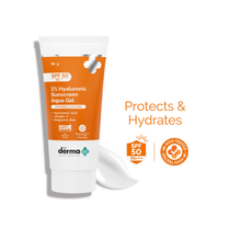 The Derma Co 1% Hyaluronic Sunscreen SPF 50 PA++++ Aqua Gel For Normal To Oily... - In-Vivo tested