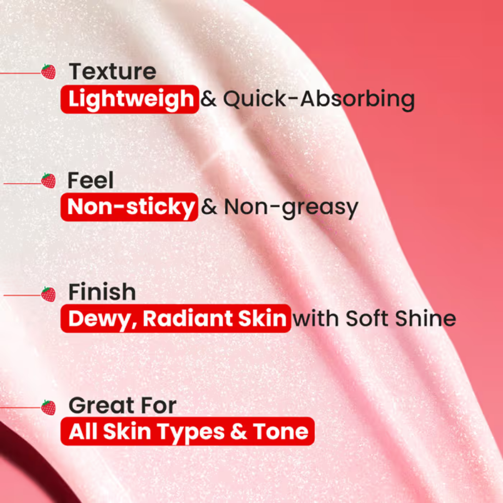 Dot & Key Strawberry Dew In-The-Spotlight Strobe Illuminating Cream + Moisturizer With Hyaluronic Pearl Pink