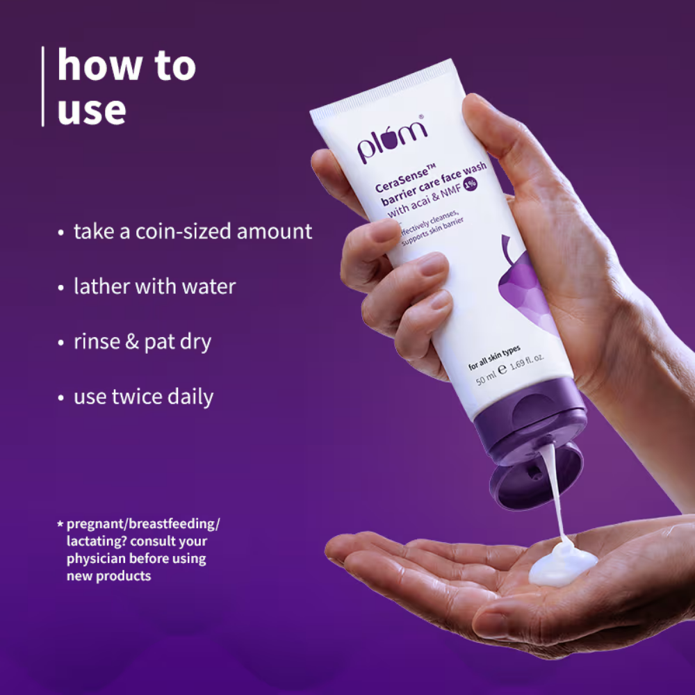 Plum CerasenseTM Barrier Care Face Wash With Acai & 1% NMF