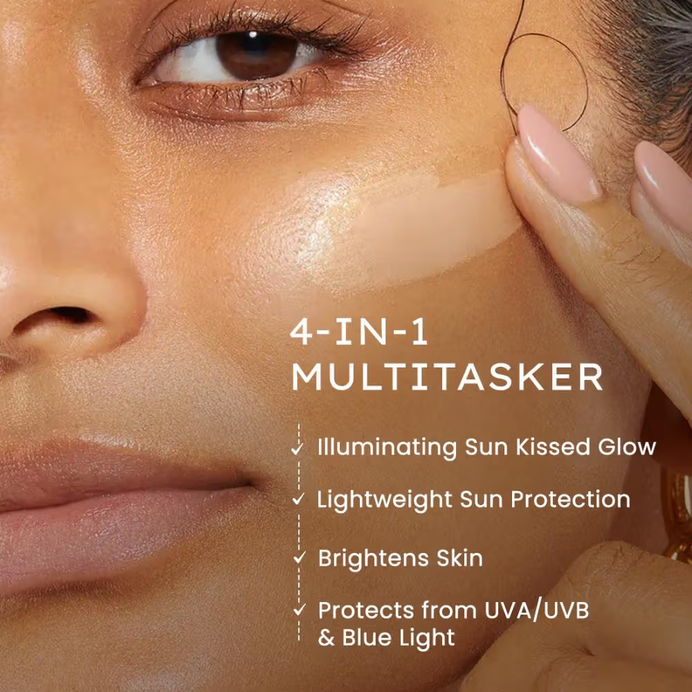 Hyphen Golden Hour Glow Sunscreen SPF 50 PA++++ for Dewy & Bright Skin High UVA/B Protection