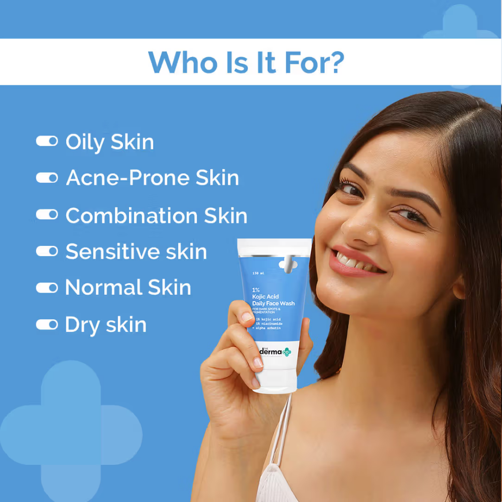 The Derma Co 1% Kojic Acid Face Wash with Niacinamide For Dark Spots & Pigmentation